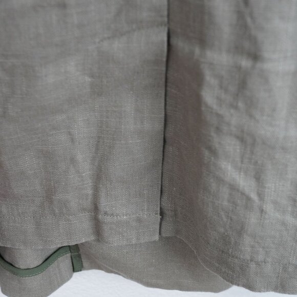 Dolan Slouchy Textured‎ Olive Green Linen Blazer Size XL - Picture 12 of 16